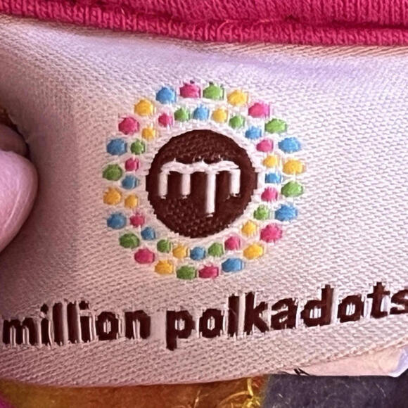 A Million Polkadots Plaid Hooded Poncho Colorful Plaid ‎ with Ruffles 18 Months - Picture 1 of 11